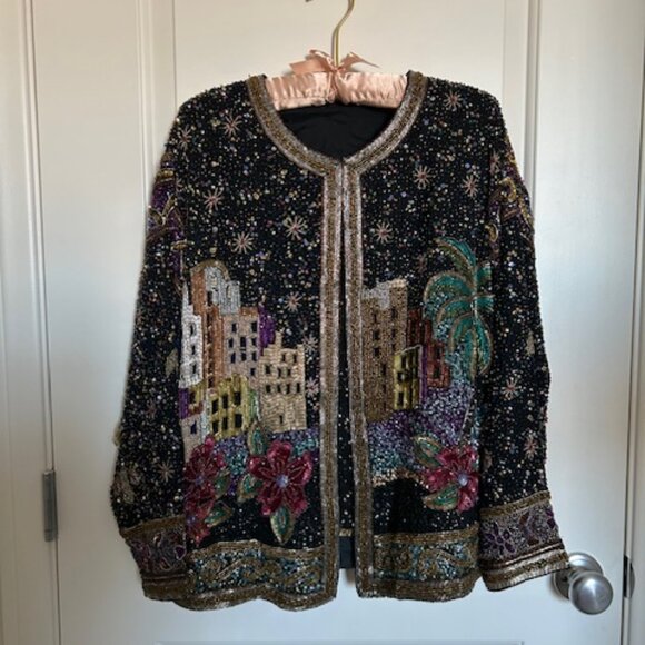 Beautiful  Sequin Jacket and Top - Picture 1 of 10
